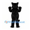 Cat Mascot Costume in Black and White with Pink Nose