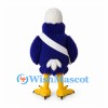 Eagle Mascot Costume in Navy and White with Yellow Feet