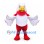 Eagle Mascot Costume in Red and White with Spread Wings