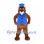 Beaver Mascot Costume with Blue Vest and Top Hat