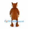 Fox Mascot Costume in Brown with Cream Belly and White-Tipped Tail