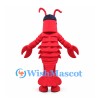 Lobster Mascot Costume in Red with Black Cap