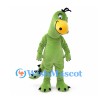 Dinosaur Mascot Costume in Light Green with Yellow Snout
