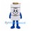 Stove Mascot Costume in White with Frying Pan