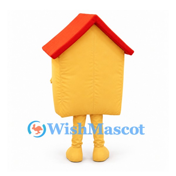 House Mascot Costume in Yellow with Red Roof