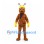 Ant Mascot Costume with Yellow Hard Hat and Blue Scarf