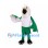 Eagle Mascot Costume with White T-Shirt and Green Wings