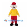 Boy Mascot Costume with Yellow Shirt and Red Trousers