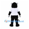 Mouse Mascot Costume in Black with White T-Shirt