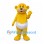 Baby Bear Mascot Costume in Yellow with White Diaper
