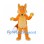 Fox Mascot Costume in Orange with White-Tipped Tail