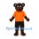 Bear Mascot Costume with Orange T-Shirt and Black Shorts