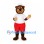 Bear Mascot Costume with White T-Shirt and Red Shorts