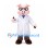 Pig Mascot Costume with Glasses and White Doctor Coat