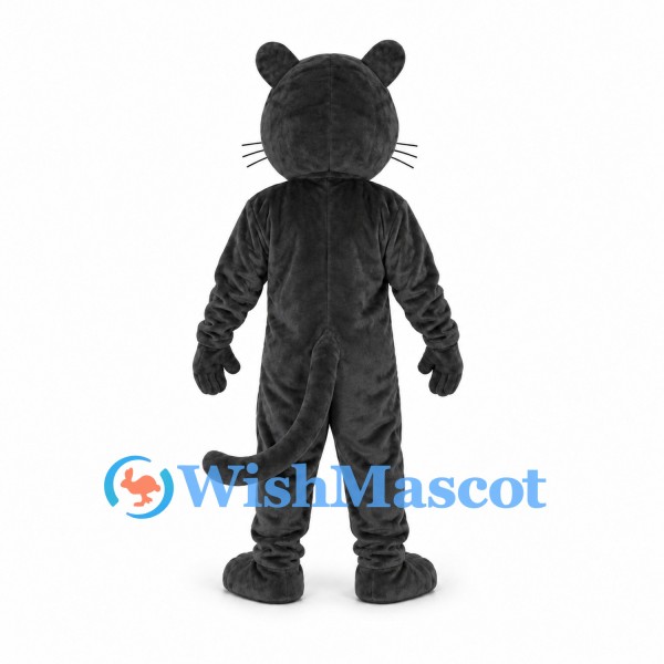 Panther Mascot Costume in Black with White Muzzle