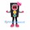 Traffic Light Mascot Costume with Pink Bow and Shoes