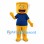 Bucket Mascot Costume in Yellow with Navy T-Shirt