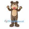 Leopard Mascot Costume with Spotted Fur and Round Ears