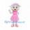 Sheep Mascot Costume with Pink Tutu and Flower Crown