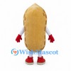 Potato Mascot Costume with Smiling Face and Red Shoes