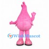 Pink Monster Mascot Costume with Teardrop Body