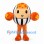 Oval Robot Mascot Costume with Black and White Stripes