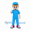 Boy Mascot Costume with Blue Cap and Matching Outfit