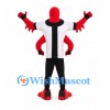 Four-Armed Alien Mascot Costume with Black and White Suit
