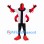 Four-Armed Alien Mascot Costume with Black and White Suit