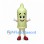 Condom Mascot Costume in Pale Green with Smiling Face