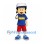 Boy Mascot Costume with White Cap and Red Shorts
