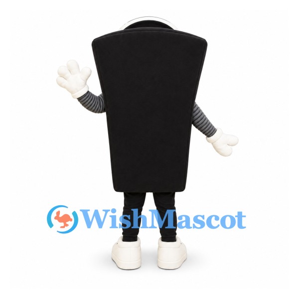 Traffic Light Mascot Costume in Black with White Shoes