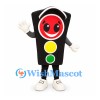 Traffic Light Mascot Costume in Black with White Shoes