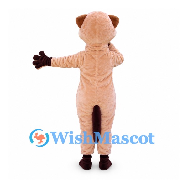 Meerkat Mascot Costume in Tan with Dark Paws