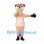 Meerkat Mascot Costume in Tan with Dark Paws