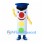 Traffic Light Mascot Costume in White with Blue Cap