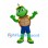 Turtle Mascot Costume with Yellow Cap and Blue Shorts