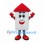 House Mascot Costume in Gray with Red Roof