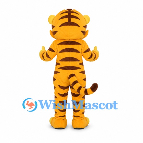 Tiger Mascot Costume in Yellow with Black Stripes