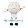 Soccer Ball Mascot Costume in White with Matching Shorts