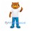 Owl Mascot Costume with Goggles, White Shirt and Blue Trousers