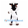 Cow Mascot Costume in Black and White with Long Snout
