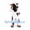 Cow Mascot Costume in Black and White with Long Snout