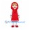 Girl Mascot Costume with Red Hood and Dress