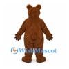 Bear Mascot Costume in Brown with Cream Belly and Muzzle