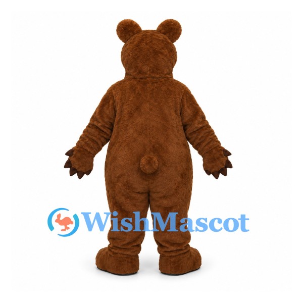 Bear Mascot Costume in Brown with Cream Belly and Muzzle